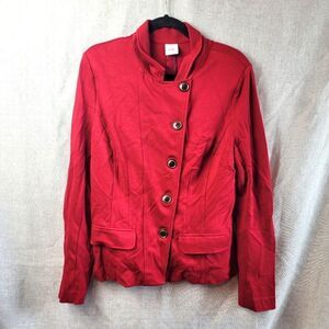 CABI A-Symmetric Buttoned Blazer